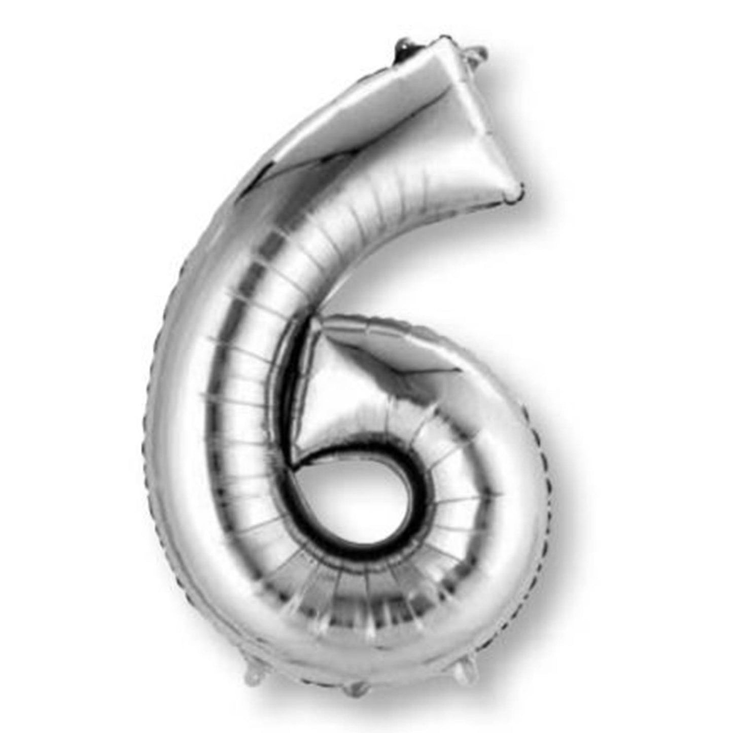 XLarge Silver Inflated Foil Numbers | 86cm