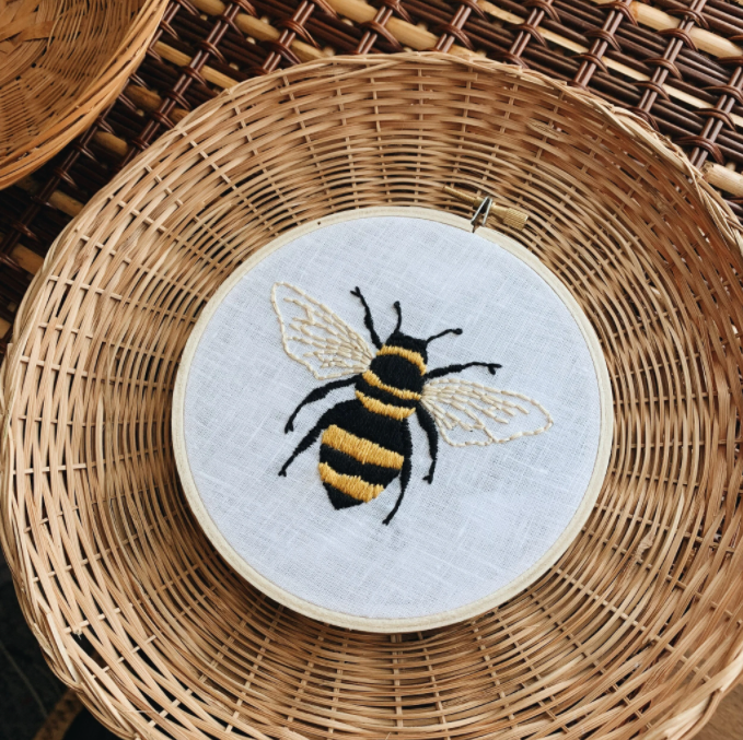 Bumble Bee Embroidery Kit – Party On Alice