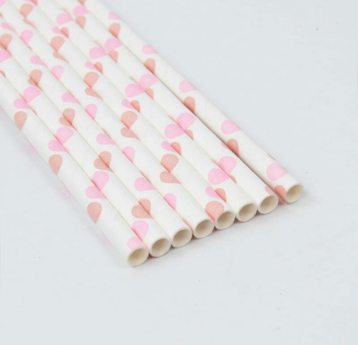 Paper Straws | Pink Polkadot | Pack of 8